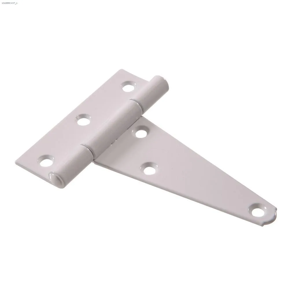 4" White Heavy T-Hinge