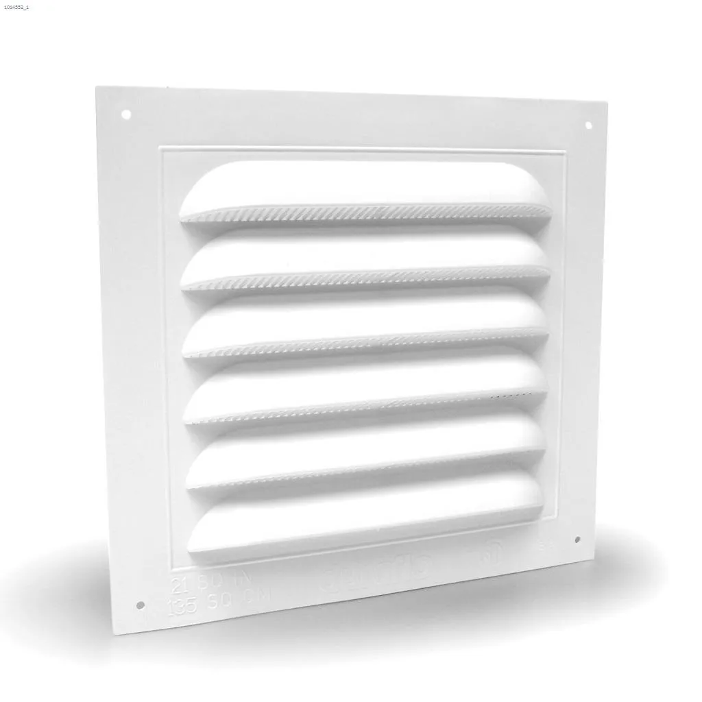 8" x 8" Square Gable Vent White