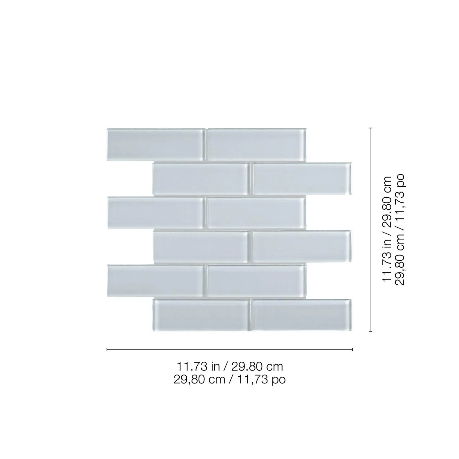 2" x 6" Skylight Mosaic Tile 10Pc/10 SqFt/Box