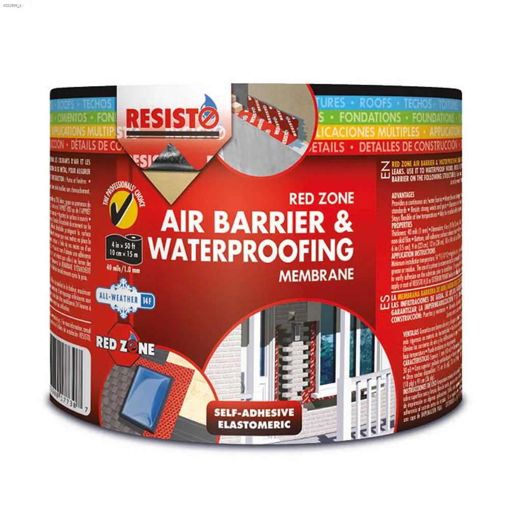 Red Zone 4" x 50' Waterproofing Membrane