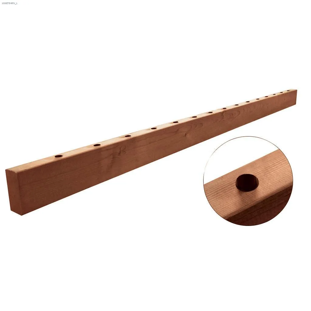 2" x 4" Brown Drilled Handrail Pressure Treated