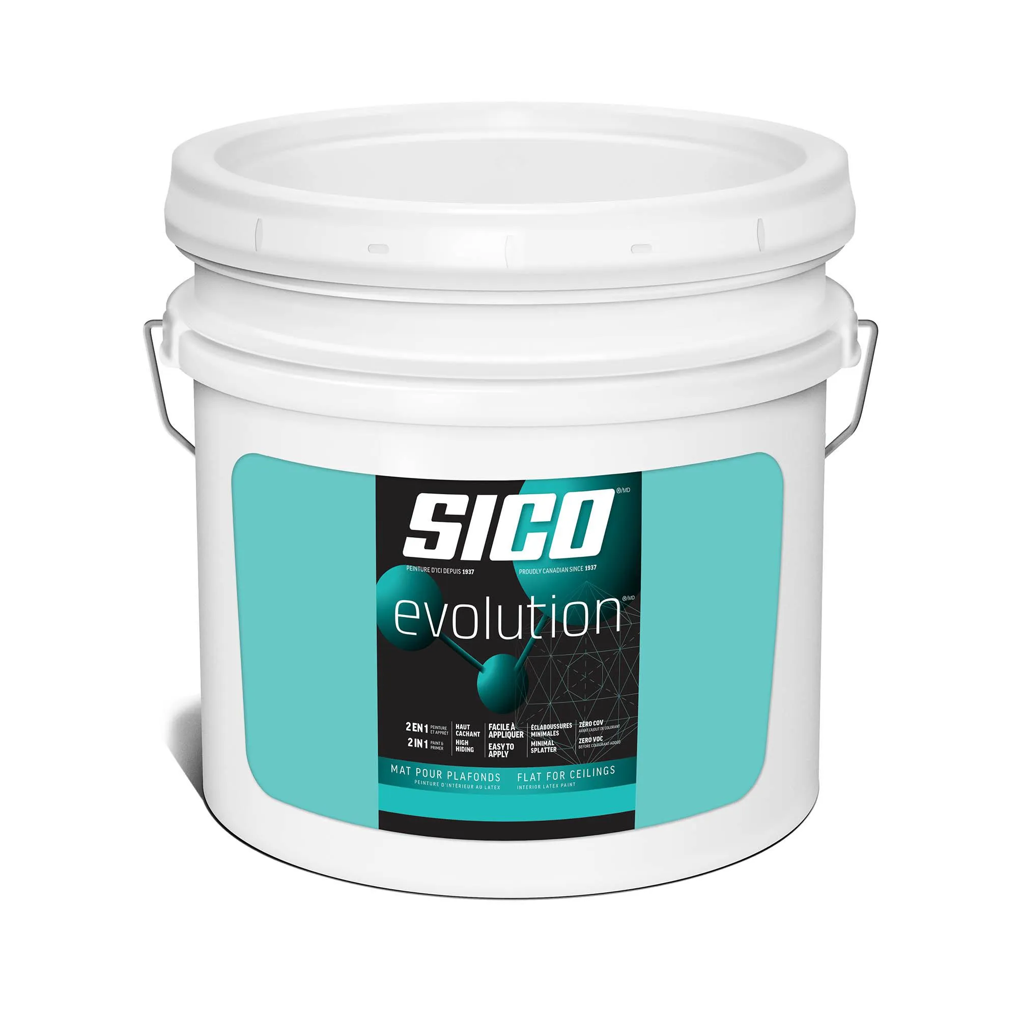 Peinture pour plafond int&eacute;rieur mate 7,56 L SICO Evolution