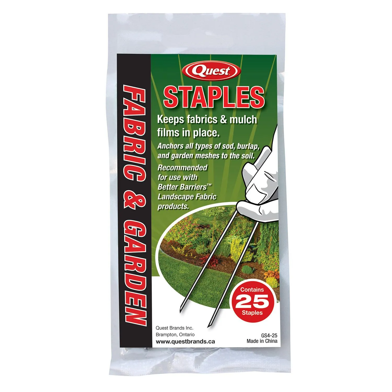 4" x 1" Metal Fabric And Garden Staples