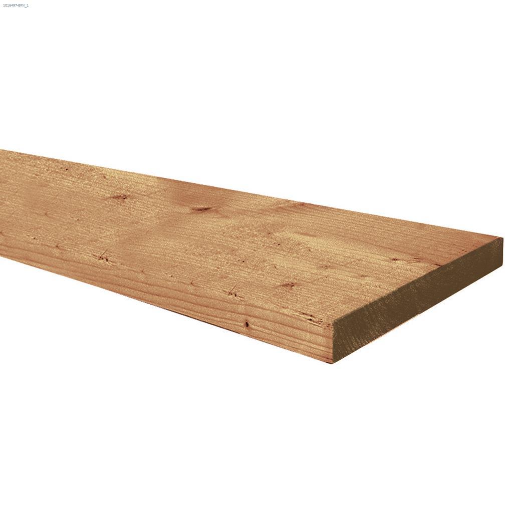 1 x 8 x 8' Brown Pressure Treated Lumber