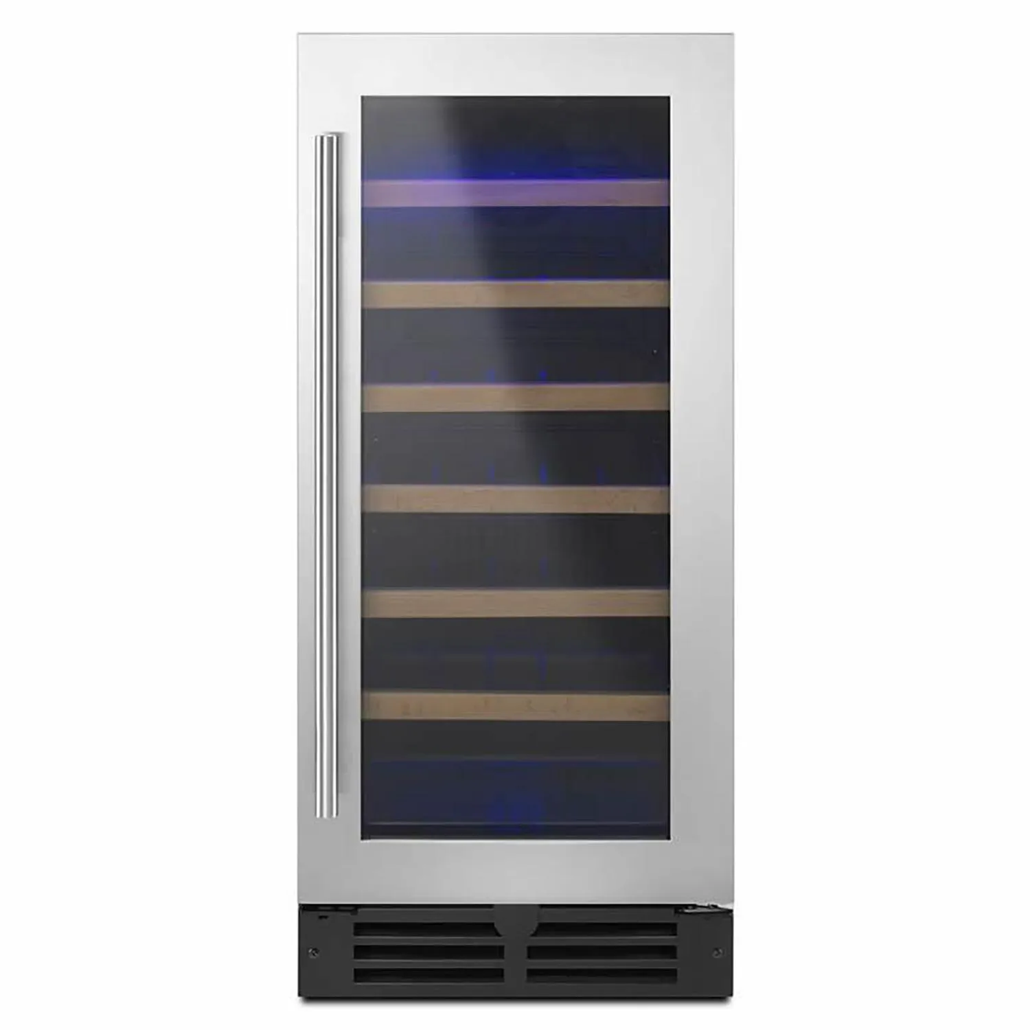 34 Bottle Freestanding Wine Cellar LED Lighting Stainless