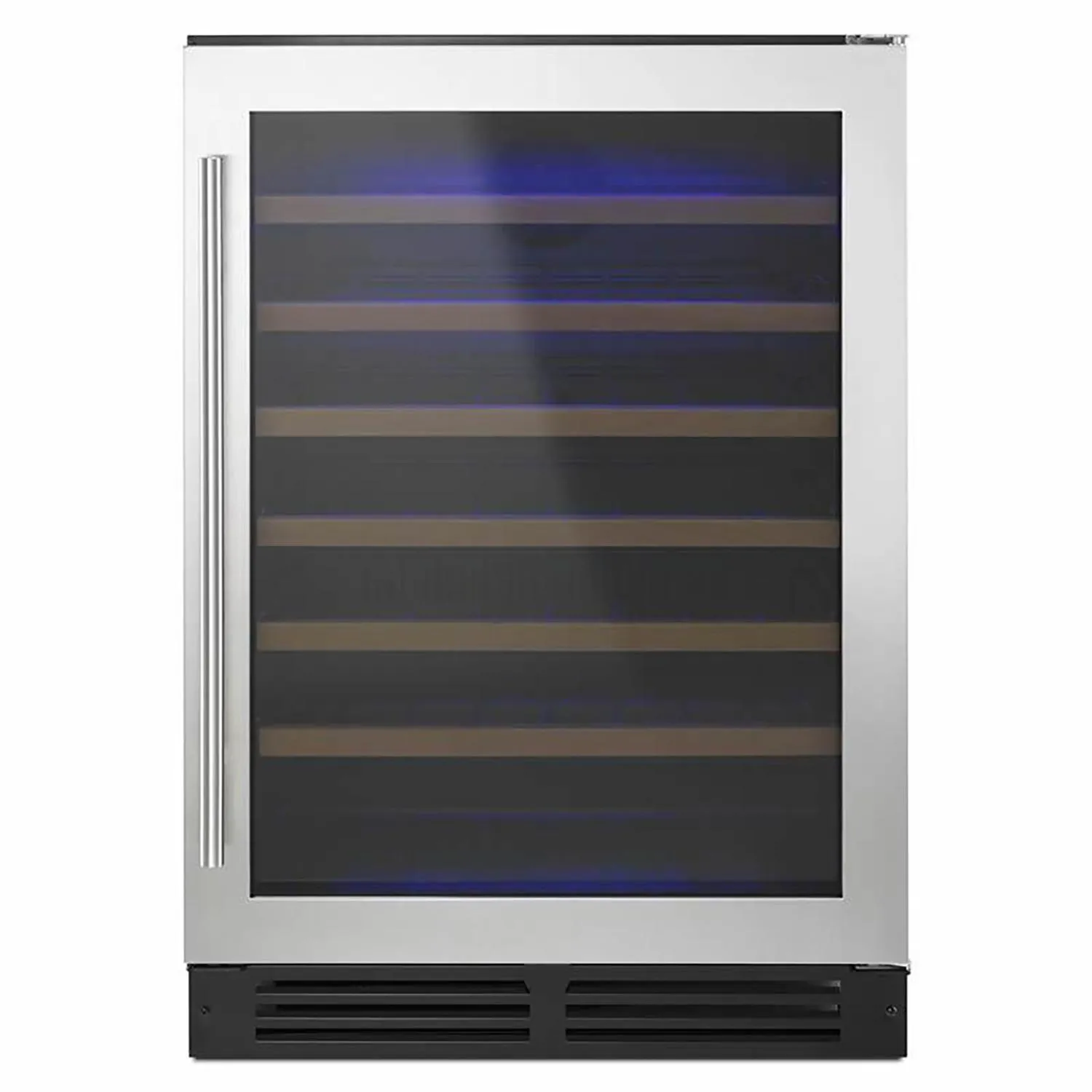 51 Bottle Freestanding Wine Cellar LED Lighting Stainless