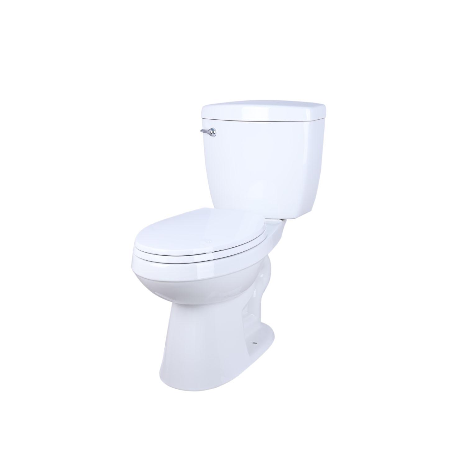 Toilette allong&eacute;e &agrave; simple chasse hauteur confort Crawford