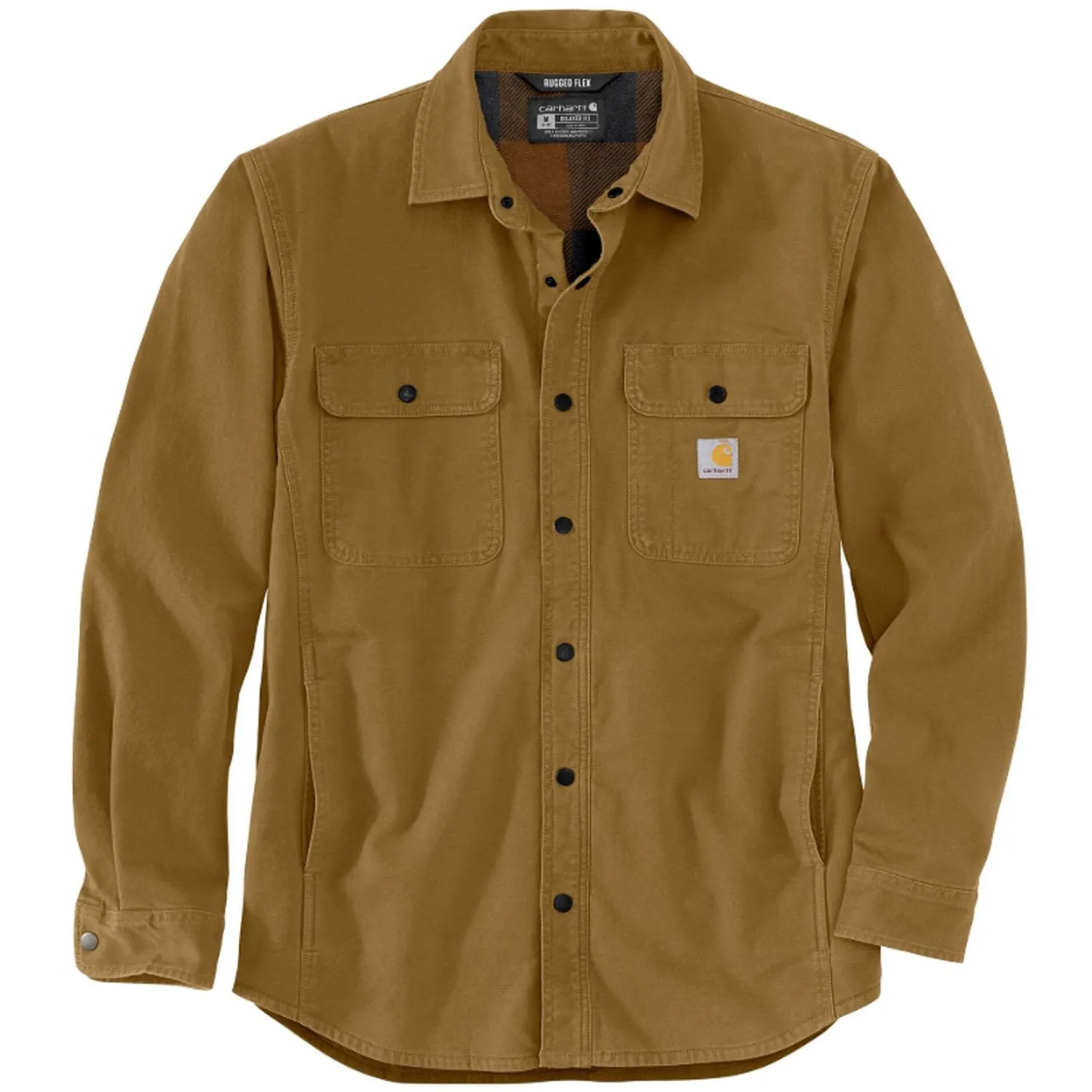 Rugged Flex Fit Fleece-Lined Shirt Jac Oak Brown 2XL