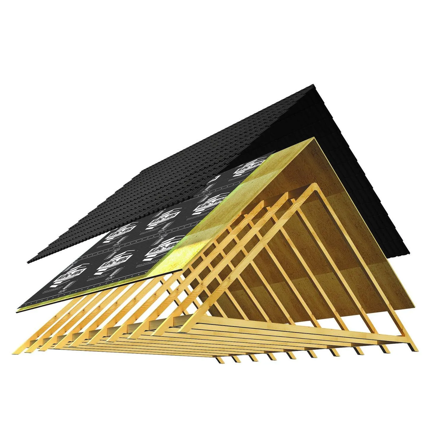 ILDC‑UDL 48" x 250' Synthetic Roof Underlayment Black